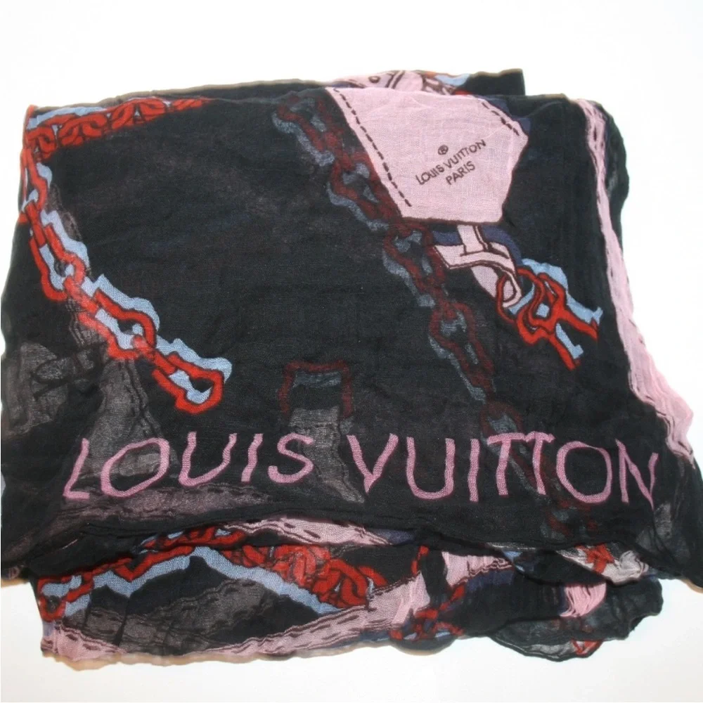 Louis Vuitton Handle Me Silk Scarf Stole - Picture 2 of 4